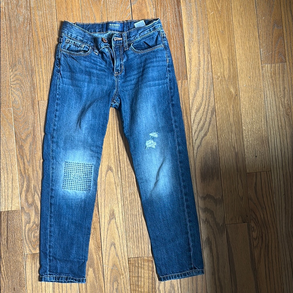 Old Navy Blue Boyfriend Skinny Jeans